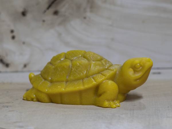 Nagy teknős méhviasz gyertya 200 gr.