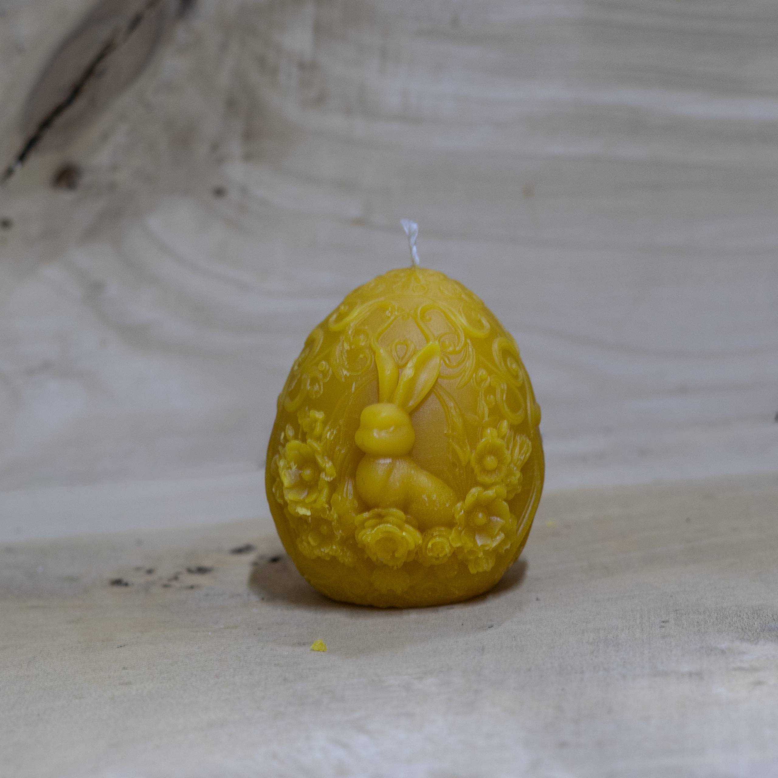 Kis tojás méhviasz gyertya 110 gr.