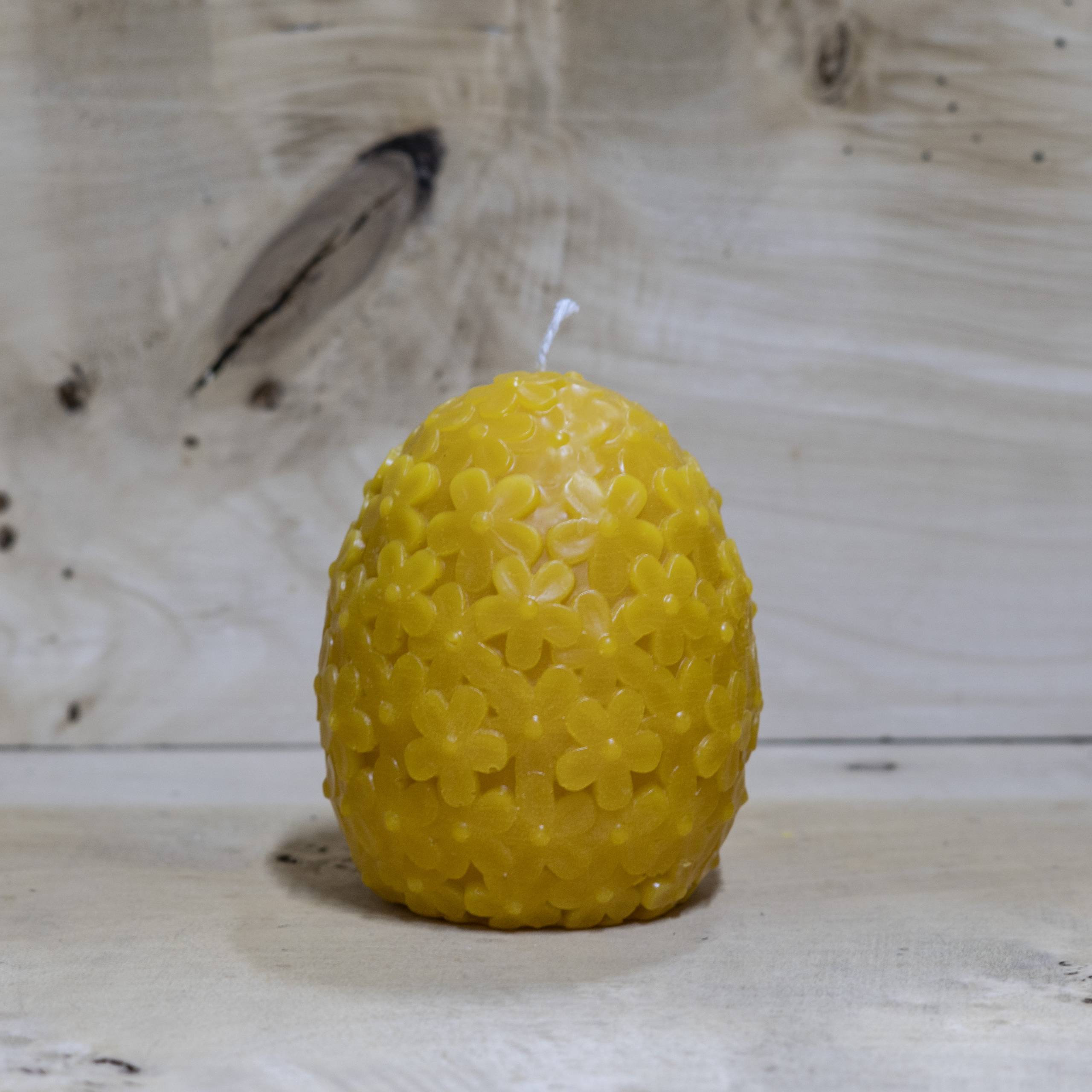 Nagy tojás méhviasz gyertya 300 gr.