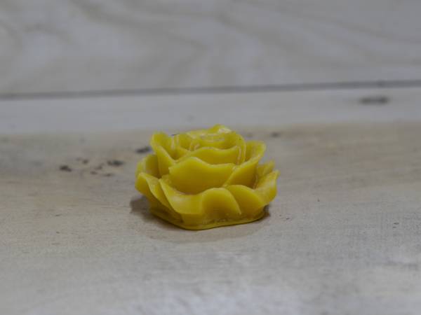 Mini rózsa méhviasz gyertya 15 gr.